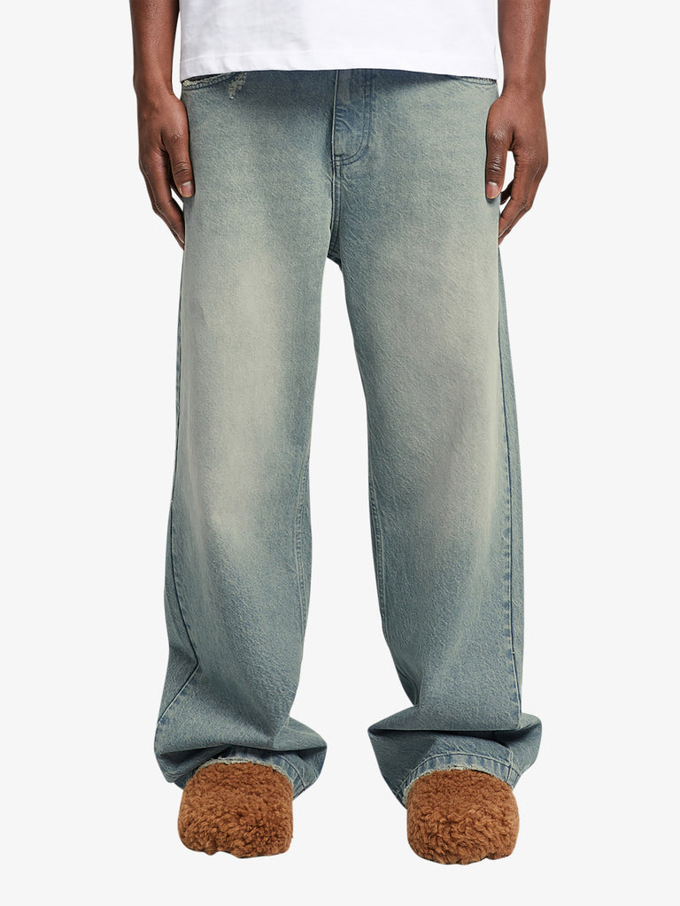 RETERNITY jeans essential baggy denim uomo blu cotone