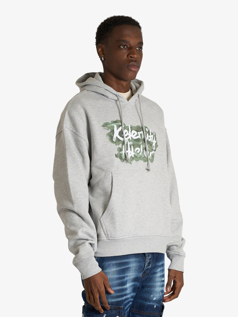 RETERNITY felpa con cappuccio le vernis uomo grigio