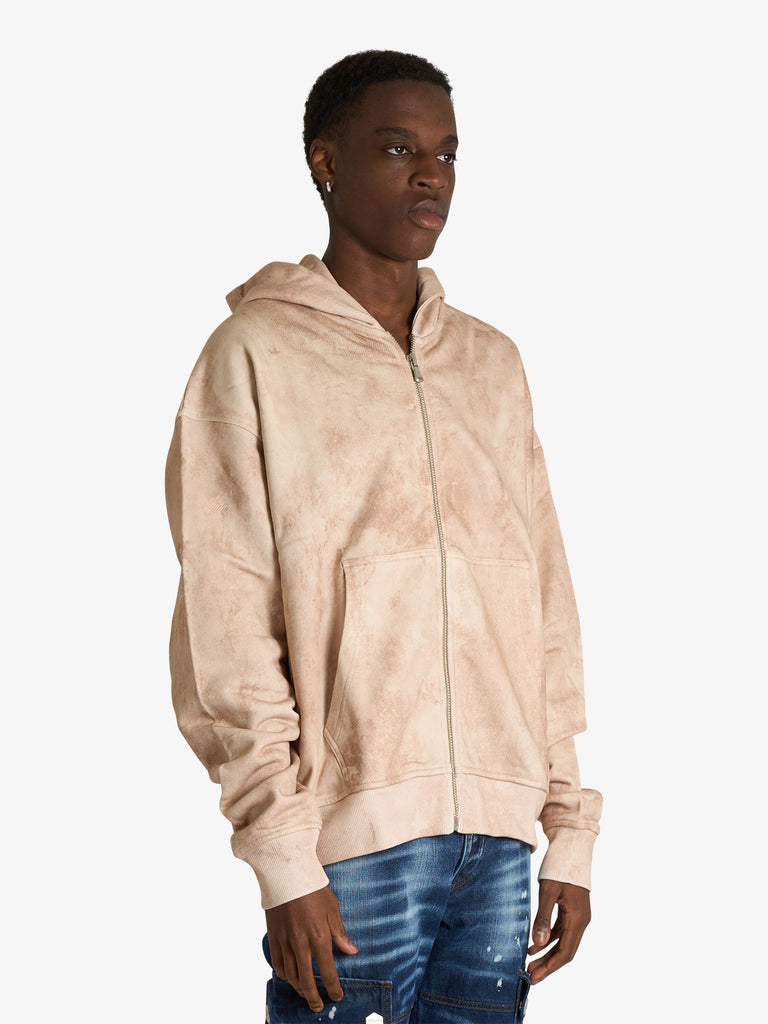 RETERNITY felpa con cappuccio deliria uomo beige cotone