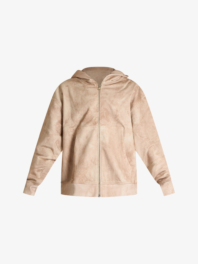 RETERNITY felpa con cappuccio deliria uomo beige cotone