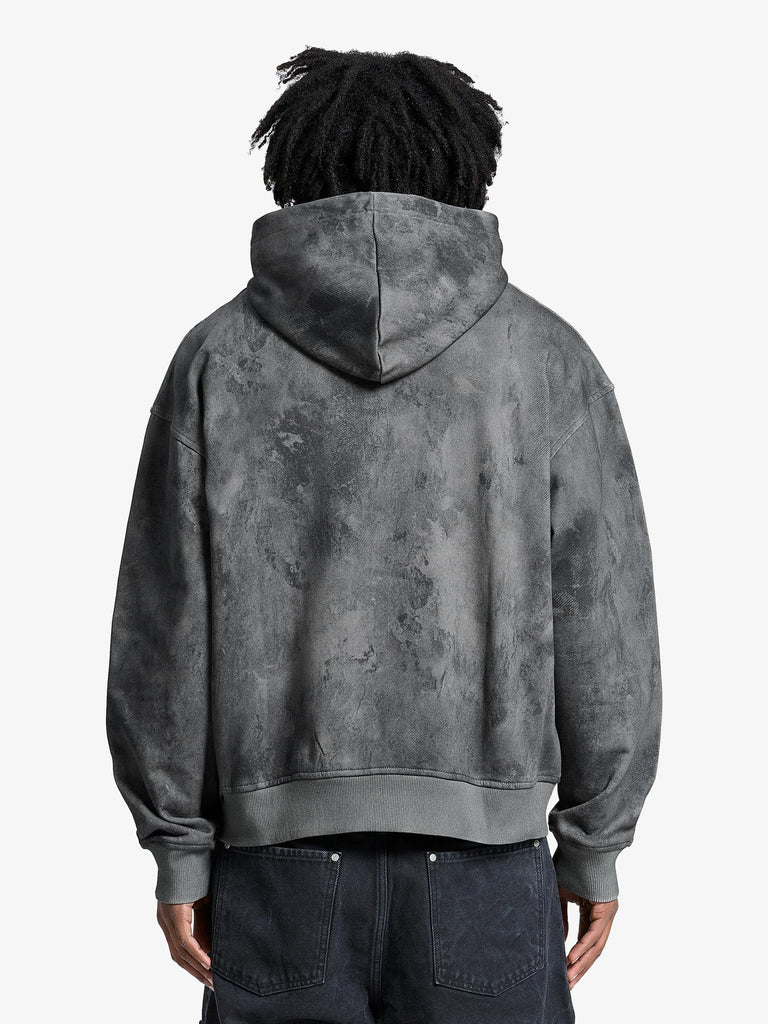 RETERNITY felpa con cappuccio déliria uomo nero cotone