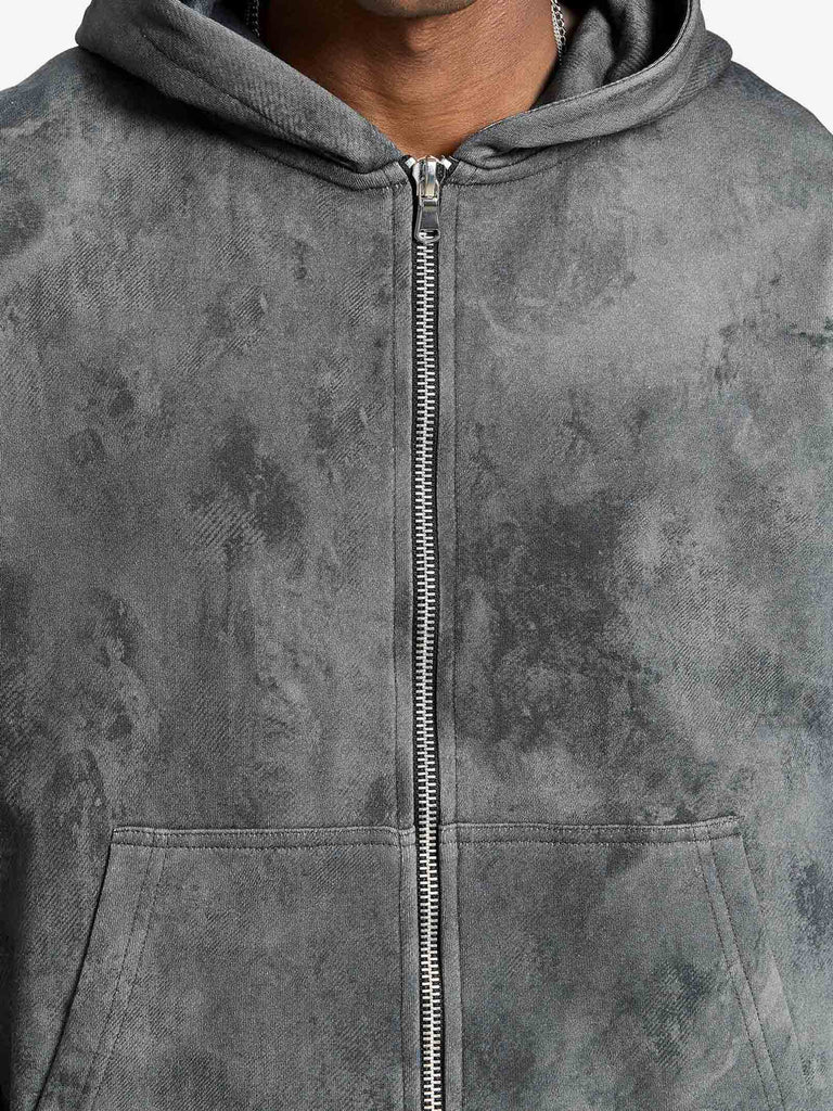 RETERNITY felpa con cappuccio déliria uomo nero cotone