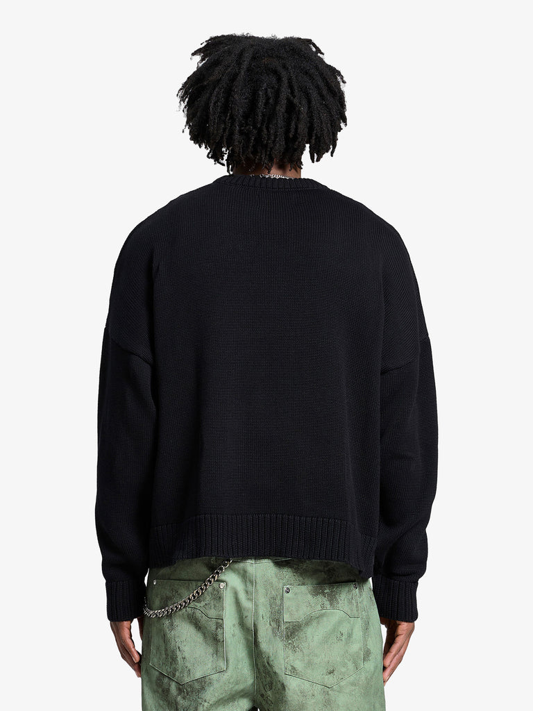 RETERNITY maglione déliria uomo nero cotone