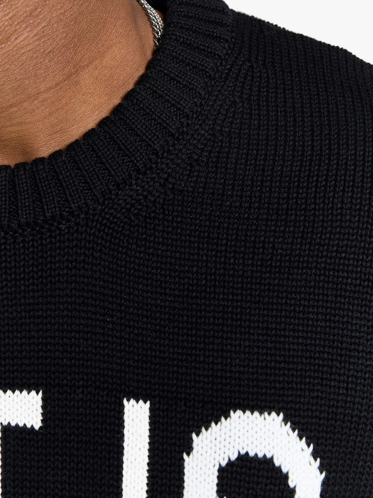 RETERNITY maglione déliria uomo nero cotone