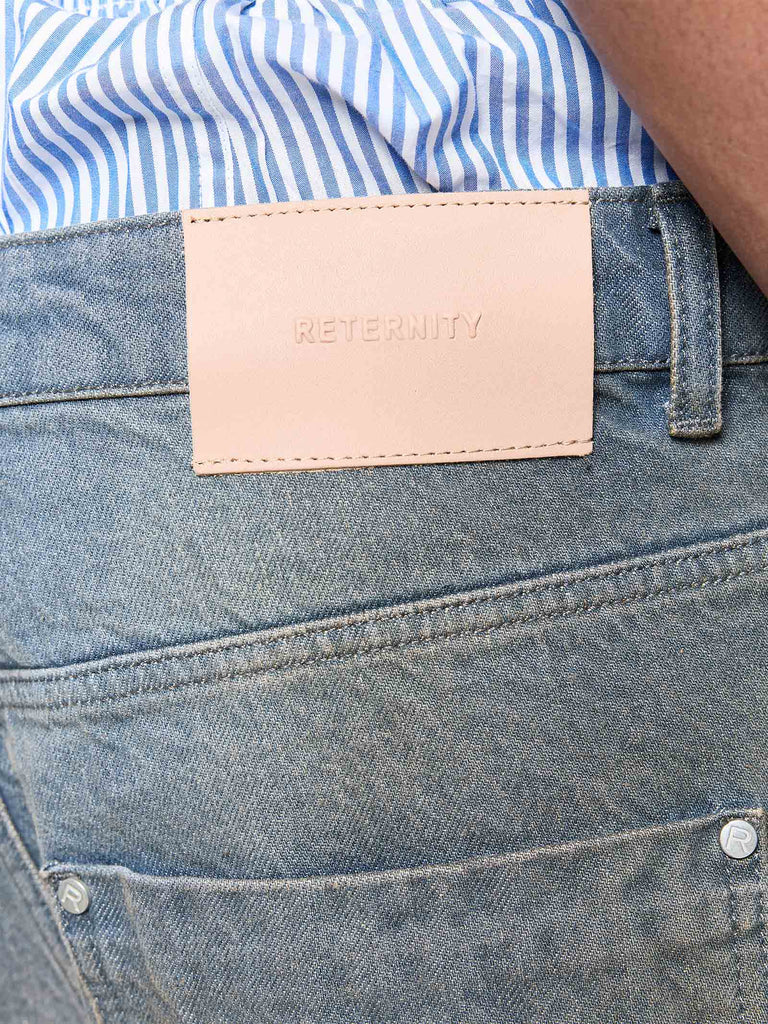 RETERNITY jeans terre uomo blu cotone