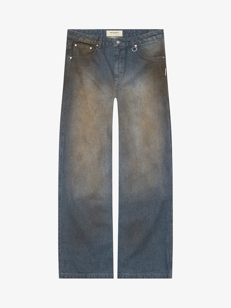RETERNITY jeans terre uomo blu cotone