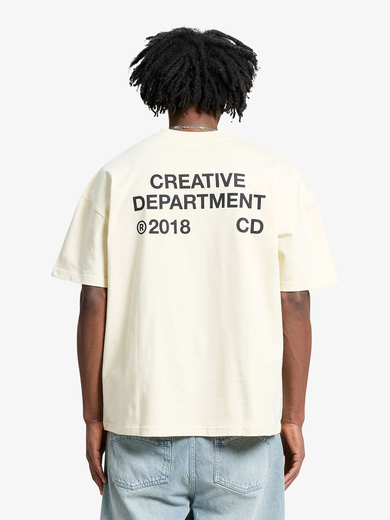 RETERNITY t-shirt creative dept uomo beige cotone