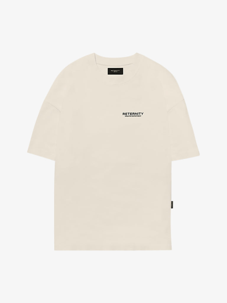RETERNITY t-shirt creative dept uomo beige cotone
