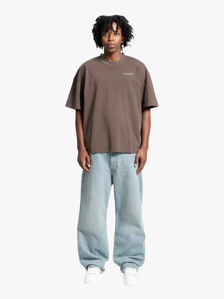 RETERNITY t-shirt creative dept uomo marrone cotone