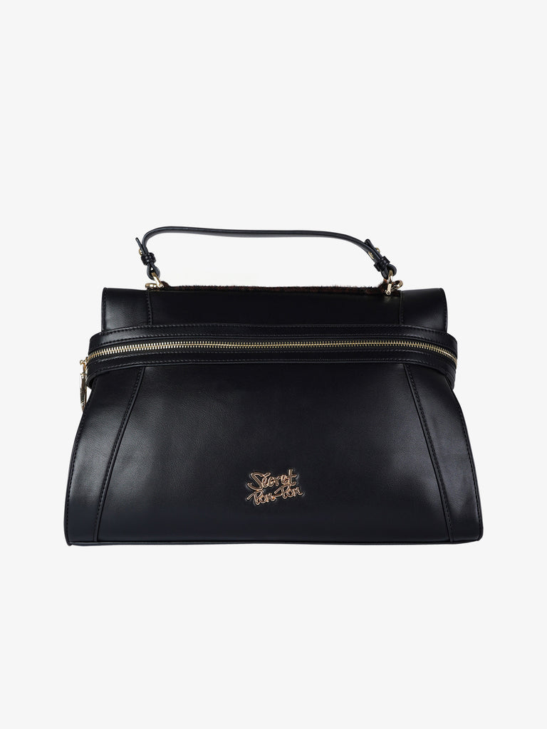 SECRET PON PON borsa a mano donna ines satchel medium nero