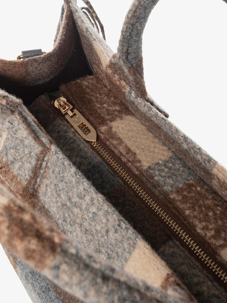 SECRET PON PON borsa a mano donna isabella tote large marrone