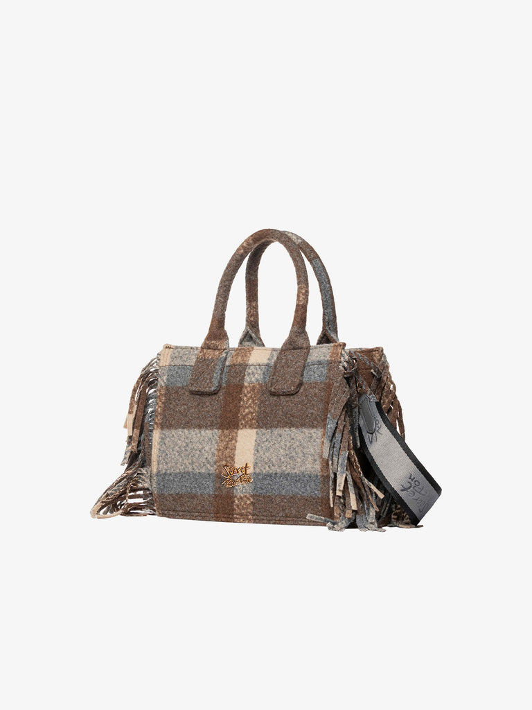 SECRET PON PON borsa a mano donna isabella tote small marrone