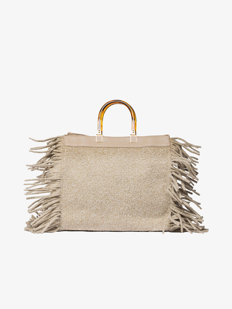 SECRET PON PON borsa a mano donna jacqueline tote large beige