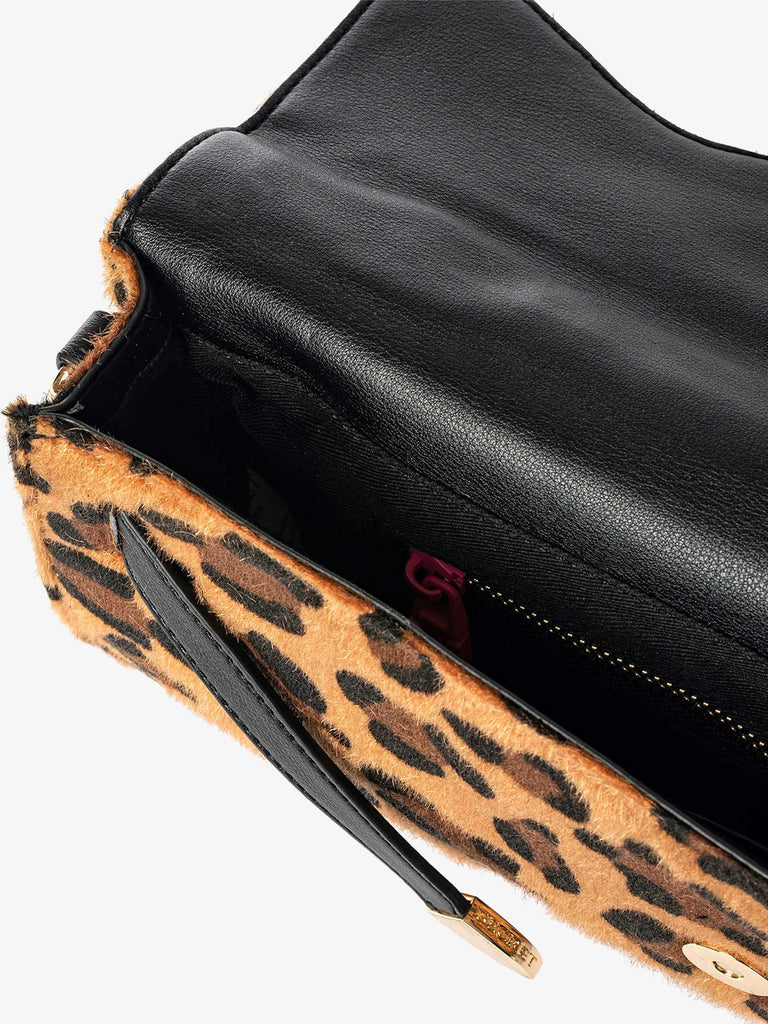 SECRET PON PON borsa a spalla donna luisita clutch leopard beige