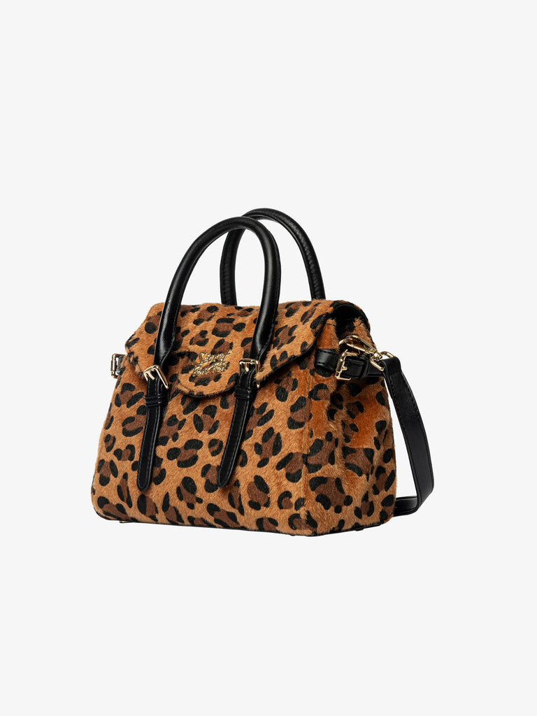 SECRET PON PON borsa a spalla donna luisita small leopard beige