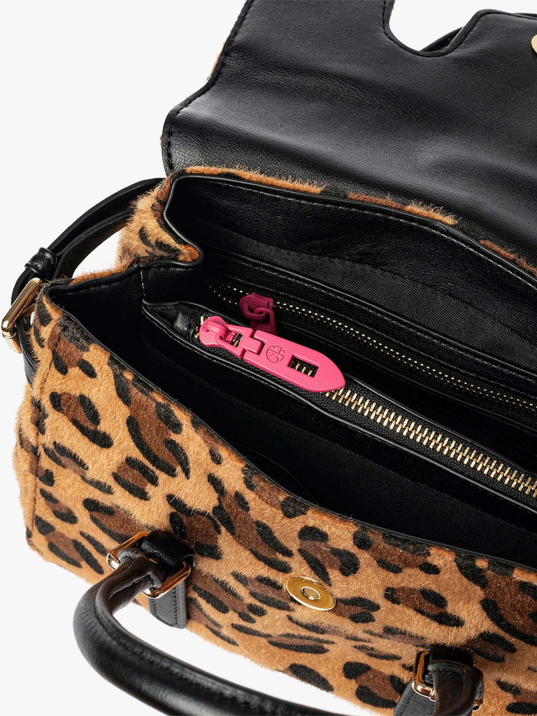 SECRET PON PON borsa a spalla donna luisita small leopard beige