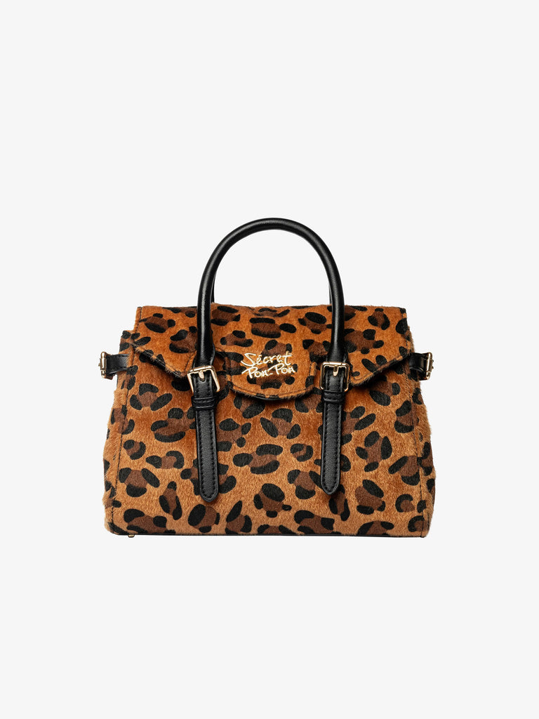 SECRET PON PON borsa a spalla donna luisita small leopard beige