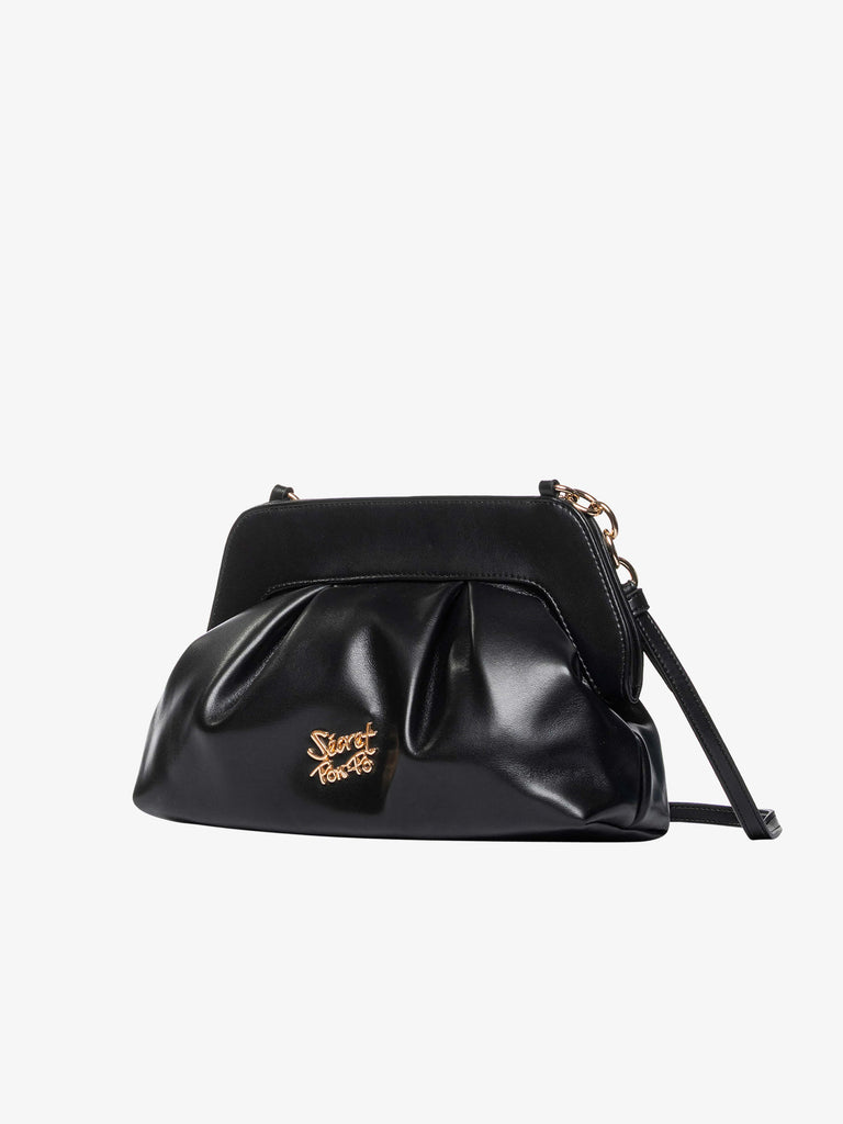 SECRET PON PON borse a spalla donna margaret clutch m nero
