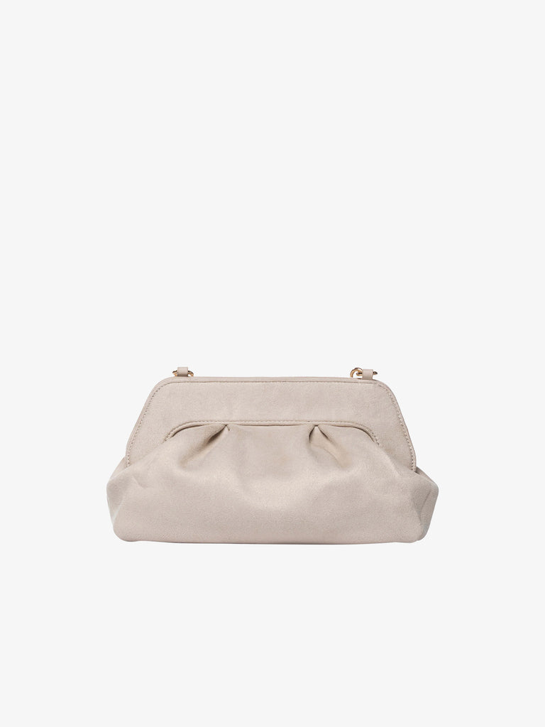 SECRET PON PON borsa a spalla donna margaret suede clutch m beige