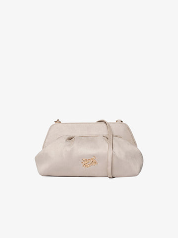 SECRET PON PON borsa a spalla donna margaret suede clutch m beige