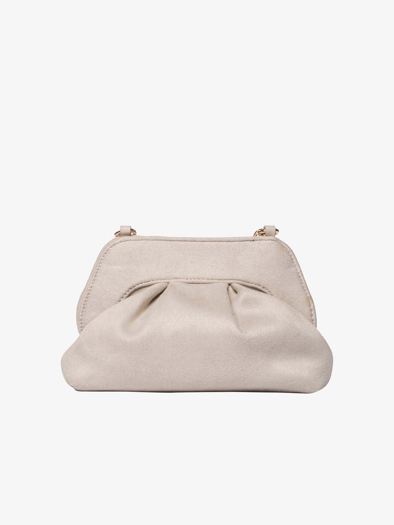 SECRET PON PON borse a spalla donna margaret suede clutch s beige
