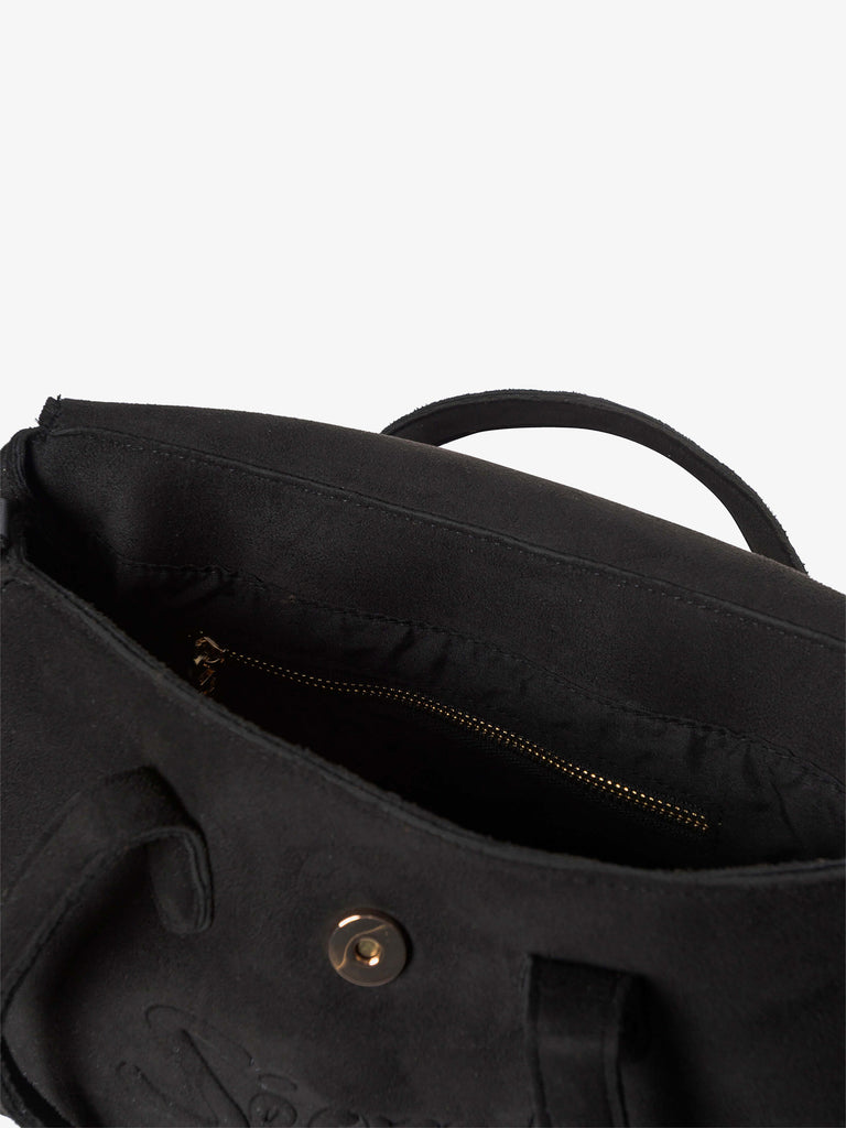 SECRET PON PON borse a spalla donna monica suede tote m nero