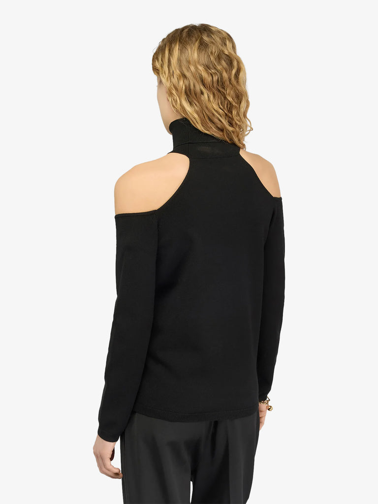 SEMICOUTURE maglia a maniche lunghe dolcevita daniela donna nero