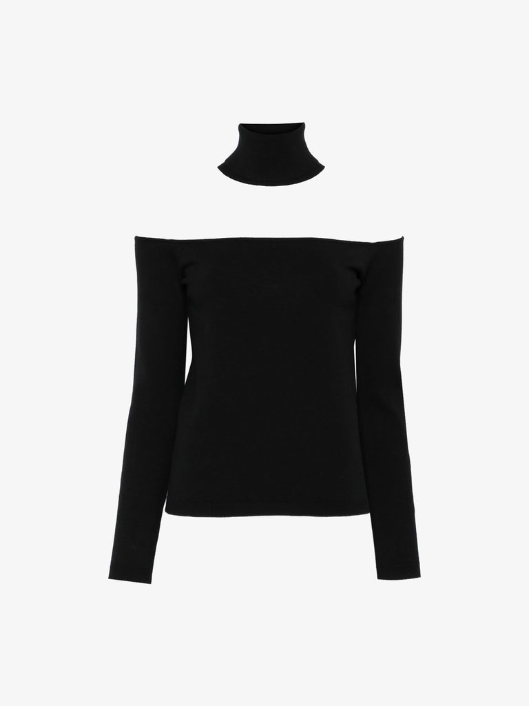 SEMICOUTURE maglia a maniche lunghe dolcevita daniela donna nero