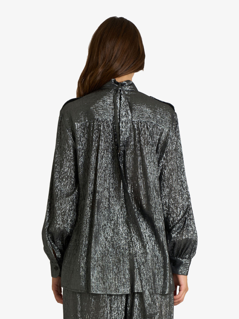 SEMICOUTURE camicia honoria donna nero viscosa