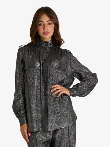 SEMICOUTURE camicia honoria donna nero viscosa