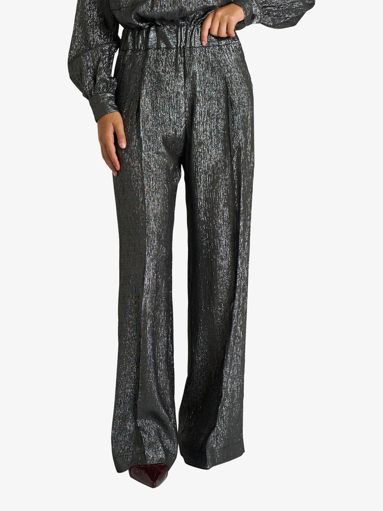 SEMICOUTURE pantalone jhonny donna nero viscosa