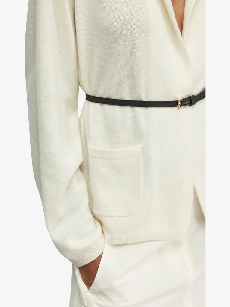 SEMICOUTURE maglia a maniche lunghe gabriela donna panna lana