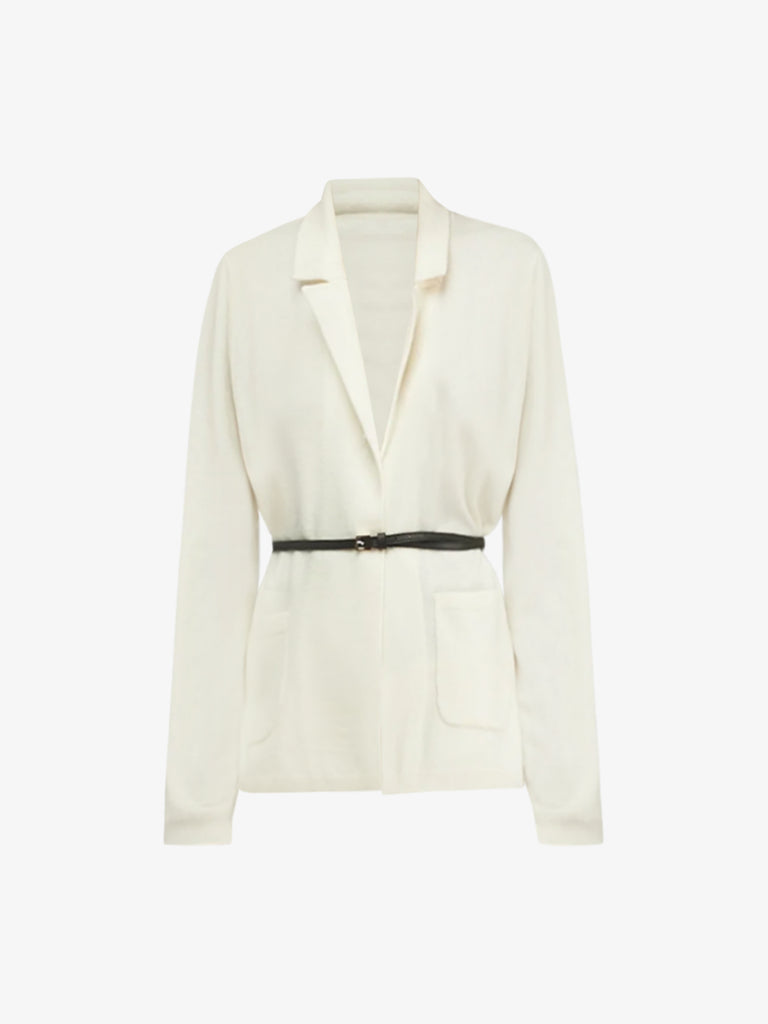 SEMICOUTURE maglia a maniche lunghe gabriela donna panna lana