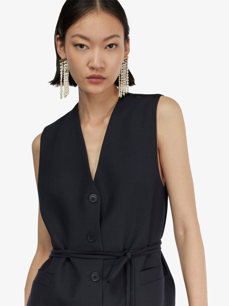 SEMICOUTURE gilet antonina donna blu