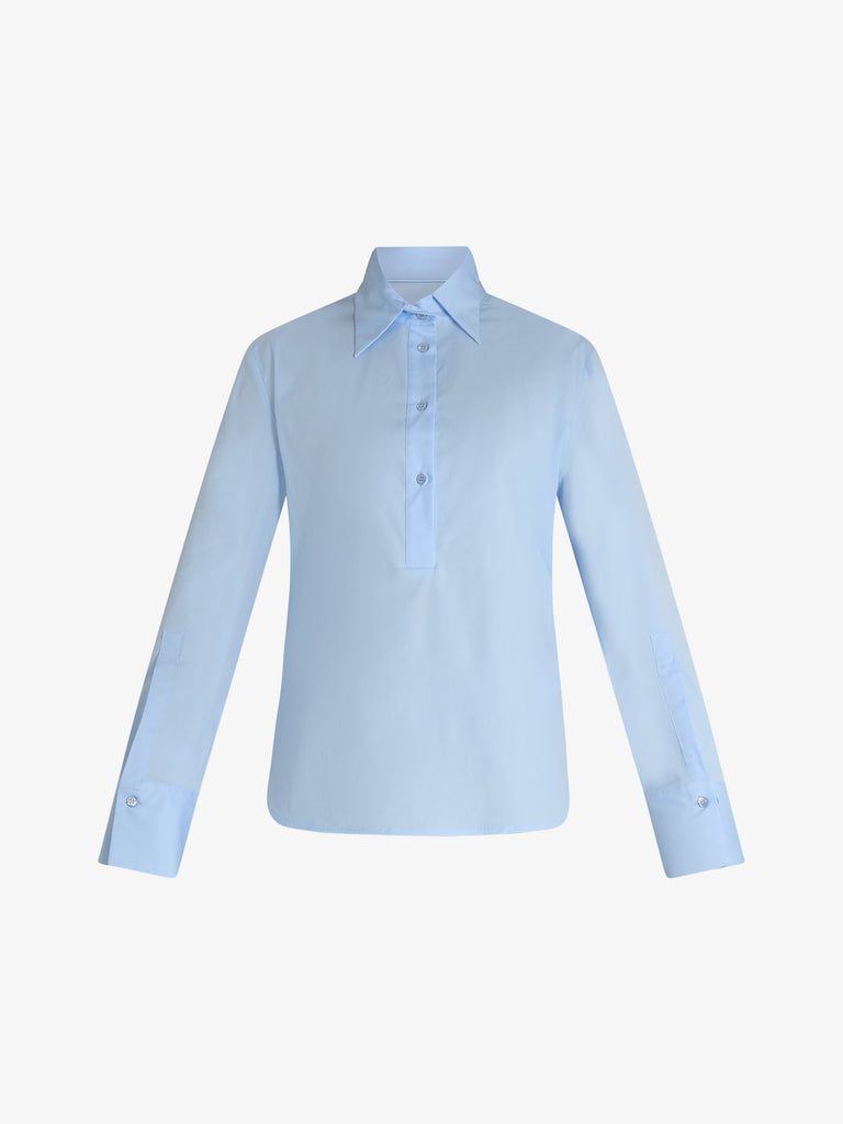 SEMICOUTURE camicia gertrudis donna azzurro cotone