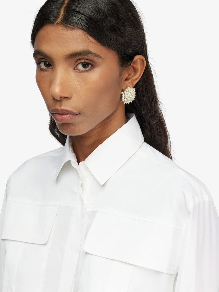 SEMICOUTURE camicia samuela donna bianco cotone