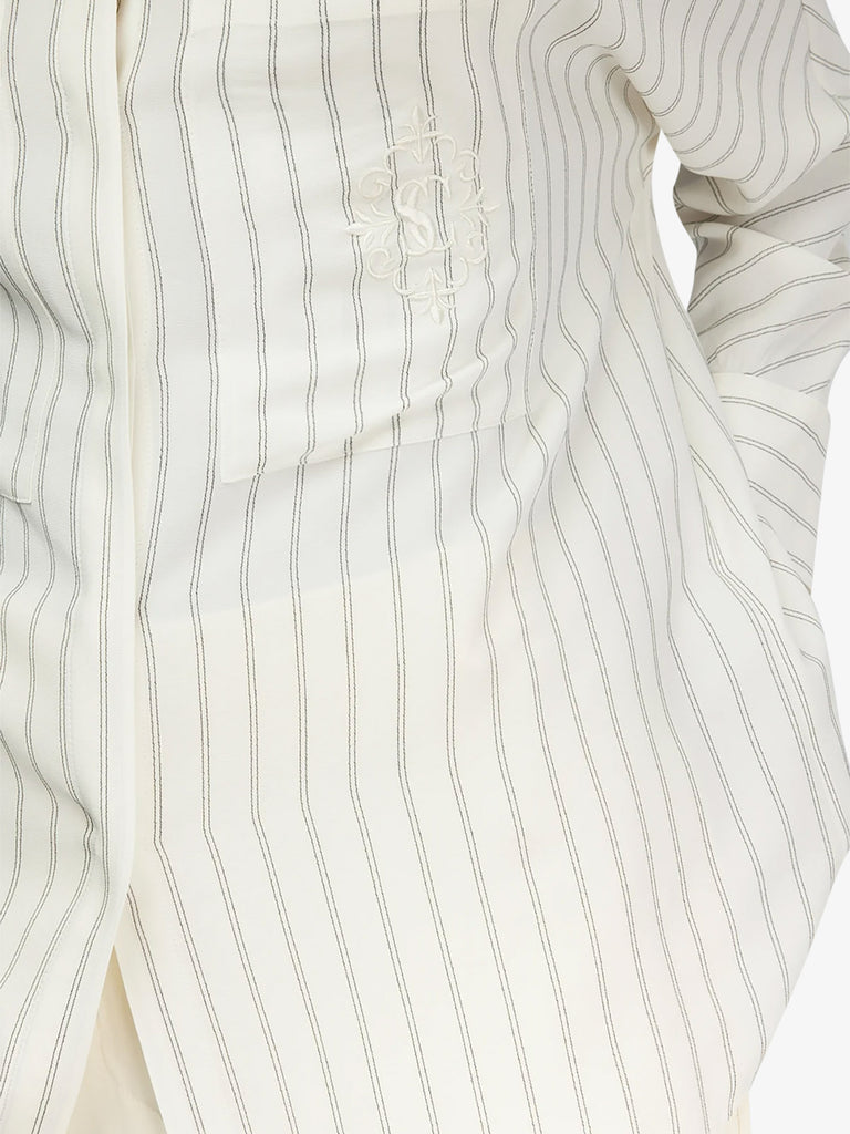 SEMICOUTURE camicia tiffany donna bianco acetato