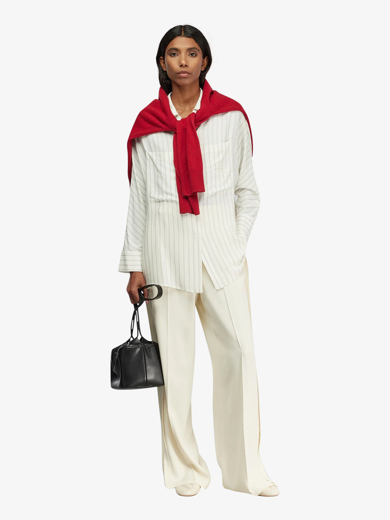 SEMICOUTURE camicia tiffany donna bianco acetato
