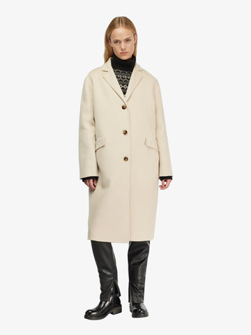 SEMICOUTURE cappotto ludovica donna beige lana