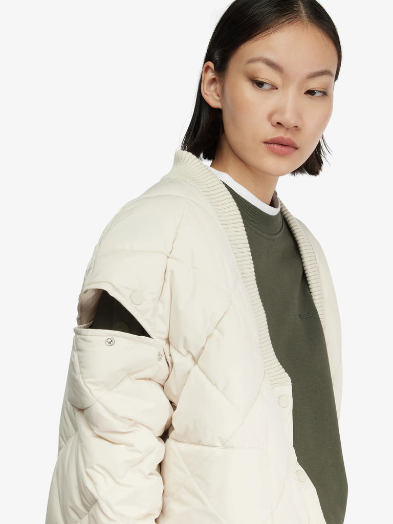 SEMICOUTURE giubbotto piumino summer donna panna