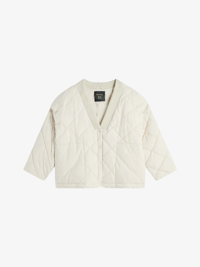 SEMICOUTURE giubbotto piumino summer donna panna