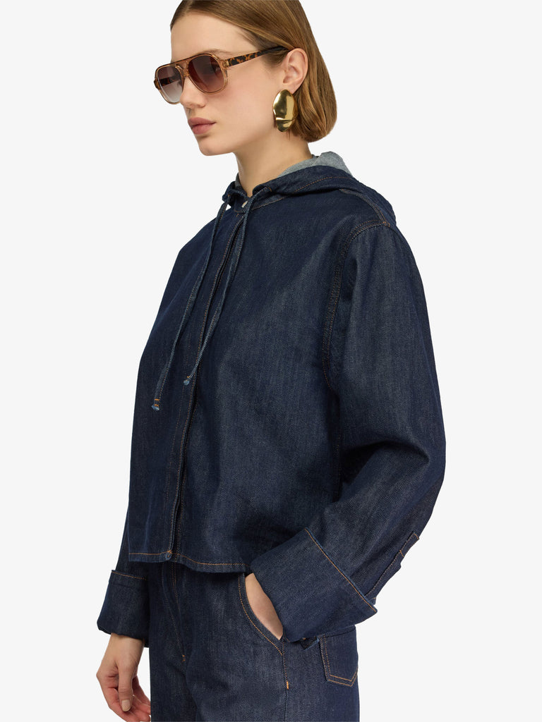 SEMICOUTURE blusa michela donna denim cotone