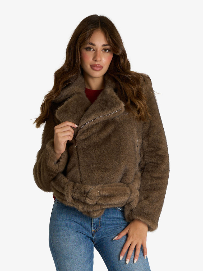 SOUVENIR bomber con revers donna grigio