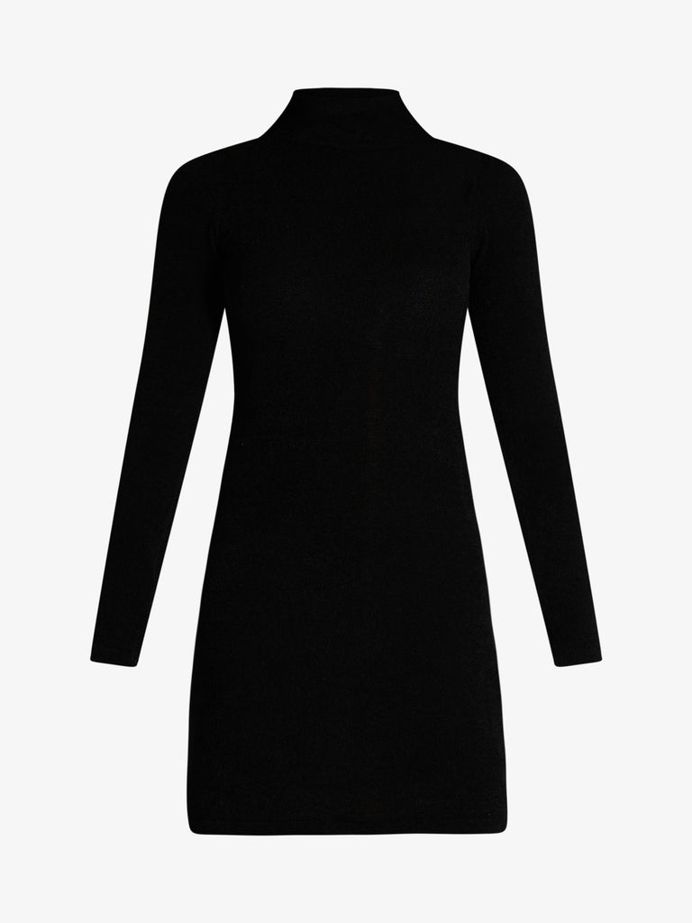 SPACE SIMONA CORSELLINI abito corto con scollo sul retro donna nero