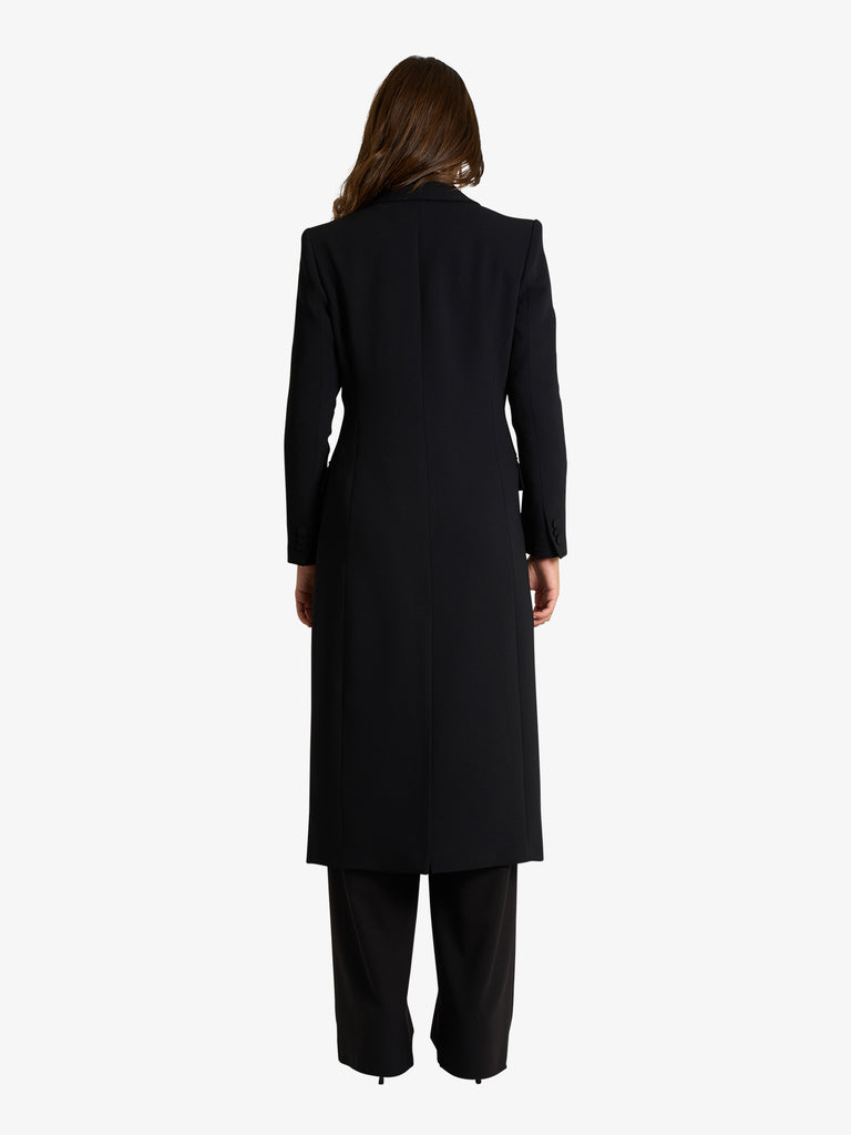 SPACE SIMONA CORSELLINI cappotto basic doppiato donna nero