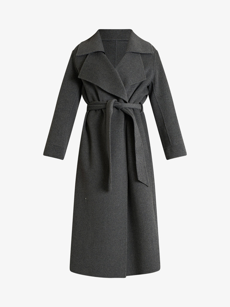 SPACE SIMONA CORSELLINI cappotto basic doppiato donna grigio