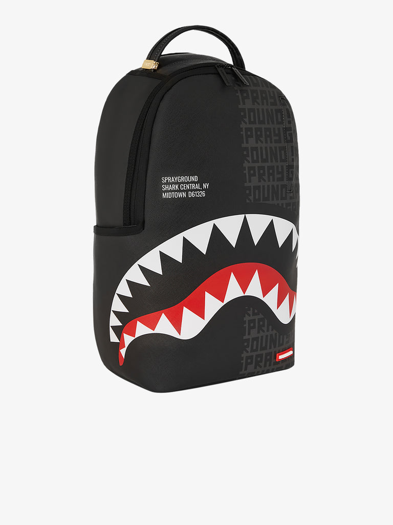 SPRAYGROUND zaino shark central split infinity dlxsv 910B6249NSZ pvc nero