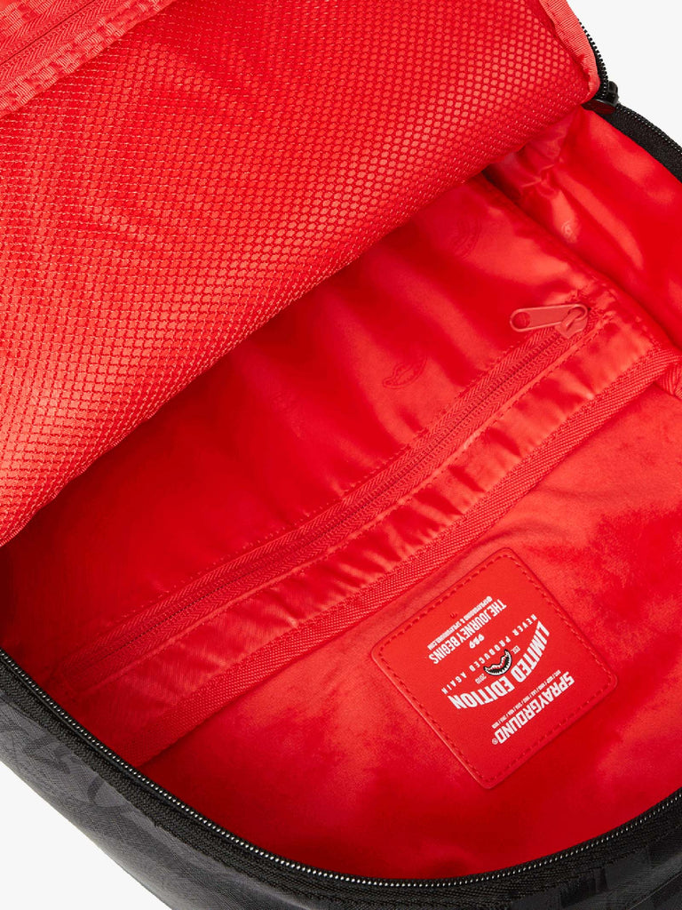 SPRAYGROUND zaino torn graff check dlxsv 910B7055NSZ pvc grigio