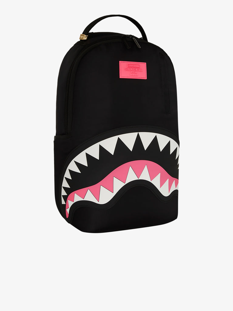 SPRAYGROUND zaino shark central nylon black pink 910B7089NSZ nylon nero