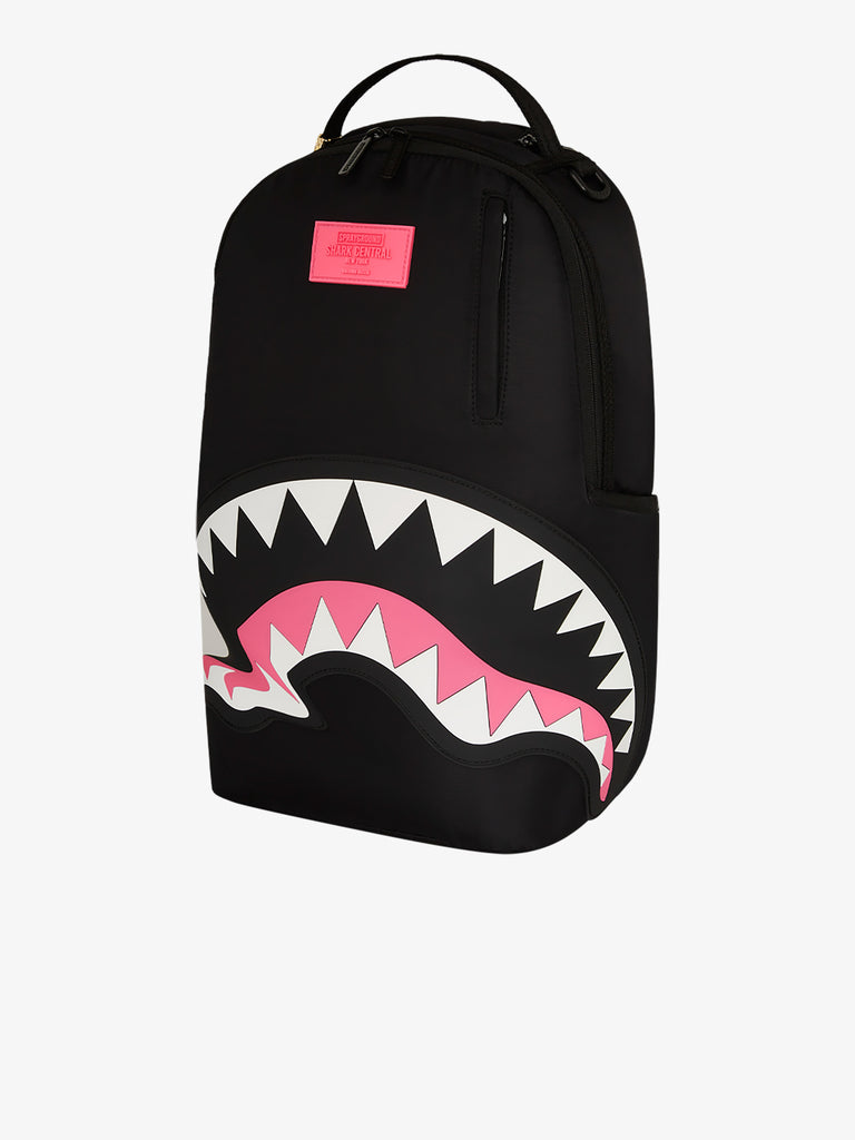 SPRAYGROUND zaino shark central nylon black pink 910B7089NSZ nylon nero
